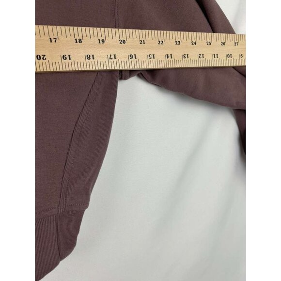 Athleta Women's XS Sweatshirt Mauve 1/4 Zip Fleece Pullover With Pockets - Picture 4 of 11